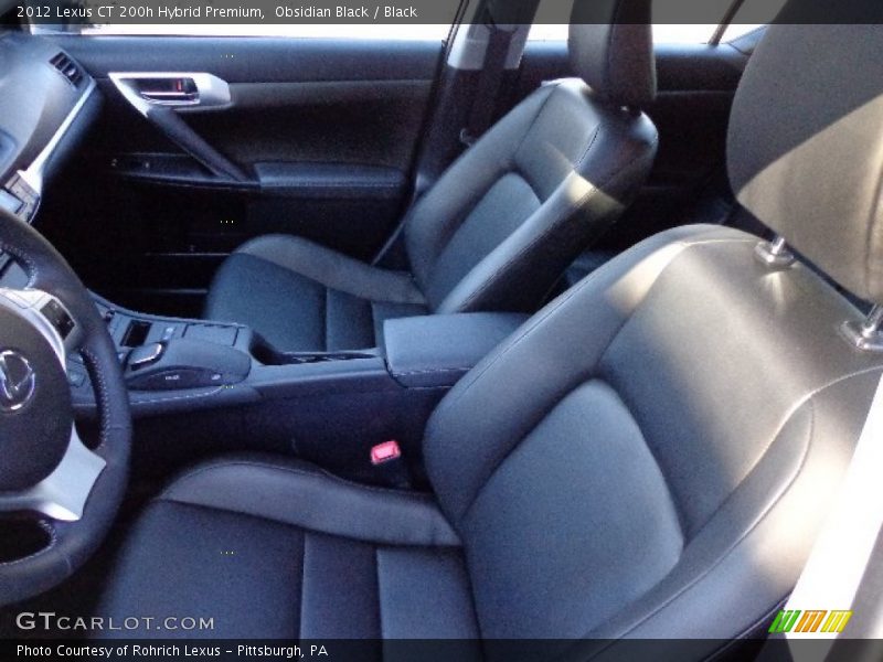 Obsidian Black / Black 2012 Lexus CT 200h Hybrid Premium
