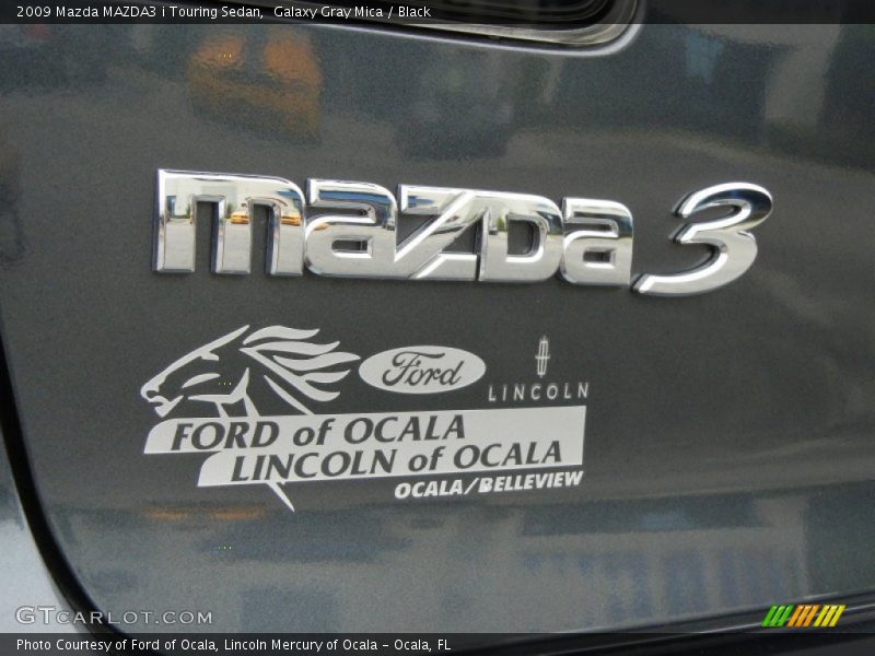 Galaxy Gray Mica / Black 2009 Mazda MAZDA3 i Touring Sedan