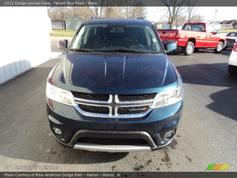 Fathom Blue Pearl / Black 2013 Dodge Journey Crew