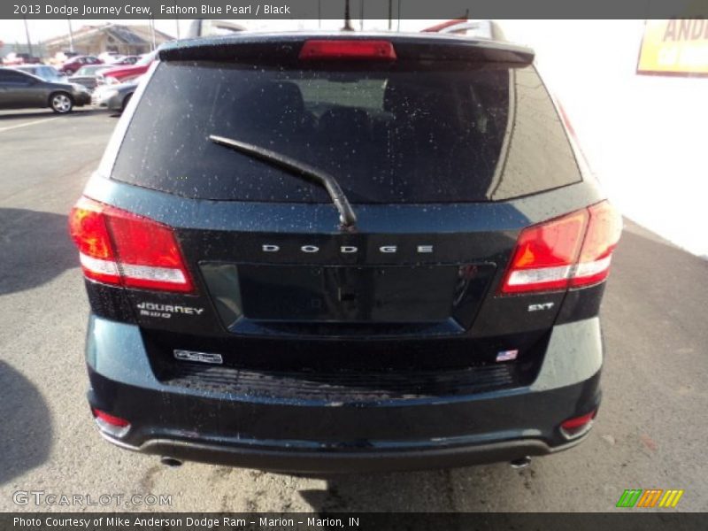 Fathom Blue Pearl / Black 2013 Dodge Journey Crew