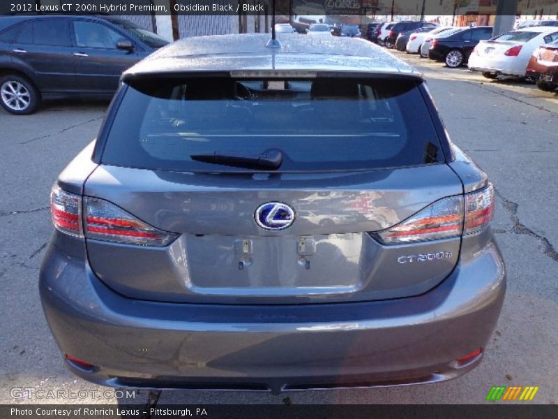 Obsidian Black / Black 2012 Lexus CT 200h Hybrid Premium
