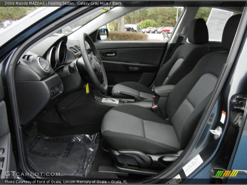 Galaxy Gray Mica / Black 2009 Mazda MAZDA3 i Touring Sedan