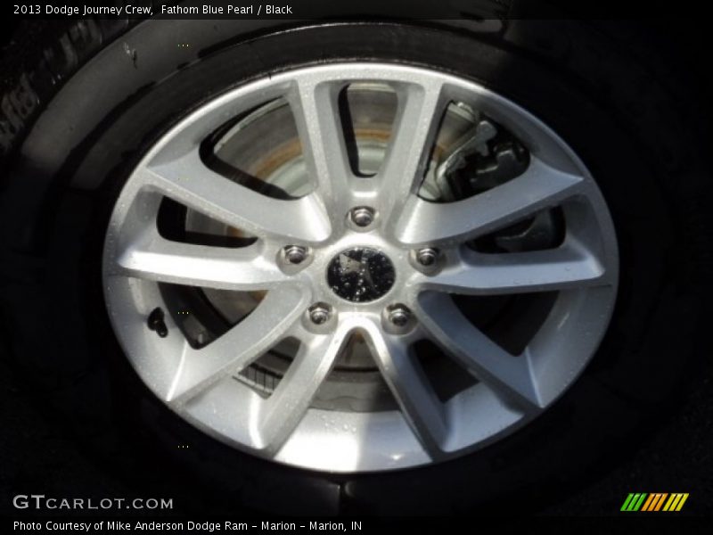 Fathom Blue Pearl / Black 2013 Dodge Journey Crew