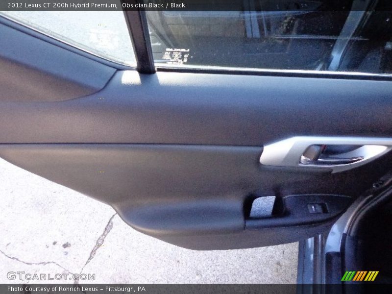 Obsidian Black / Black 2012 Lexus CT 200h Hybrid Premium