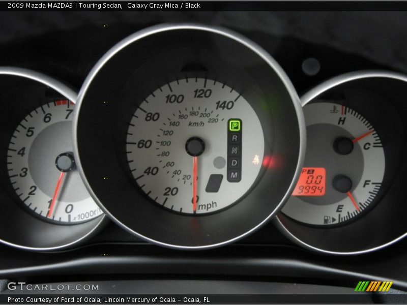 Galaxy Gray Mica / Black 2009 Mazda MAZDA3 i Touring Sedan