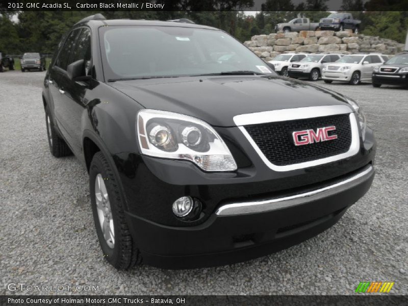 Carbon Black Metallic / Ebony 2012 GMC Acadia SL