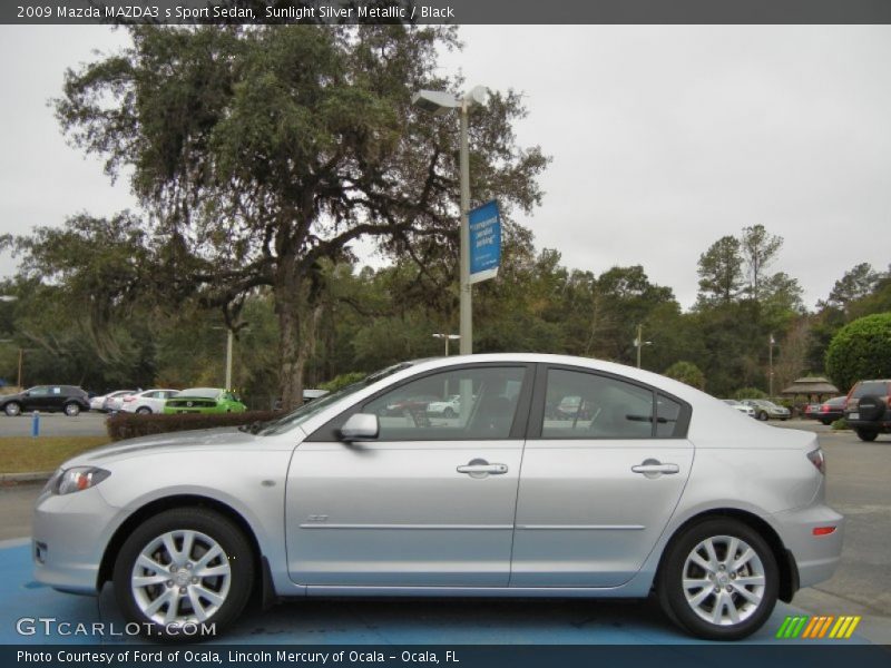  2009 MAZDA3 s Sport Sedan Sunlight Silver Metallic