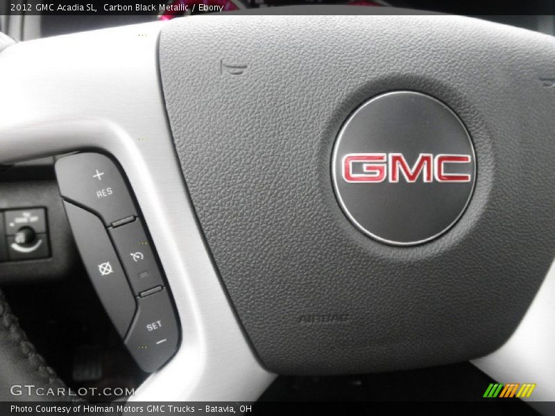 Carbon Black Metallic / Ebony 2012 GMC Acadia SL