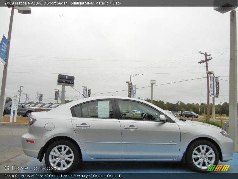 Sunlight Silver Metallic / Black 2009 Mazda MAZDA3 s Sport Sedan