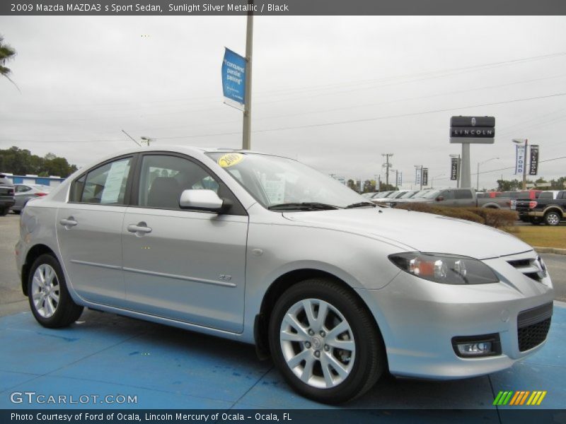 Front 3/4 View of 2009 MAZDA3 s Sport Sedan