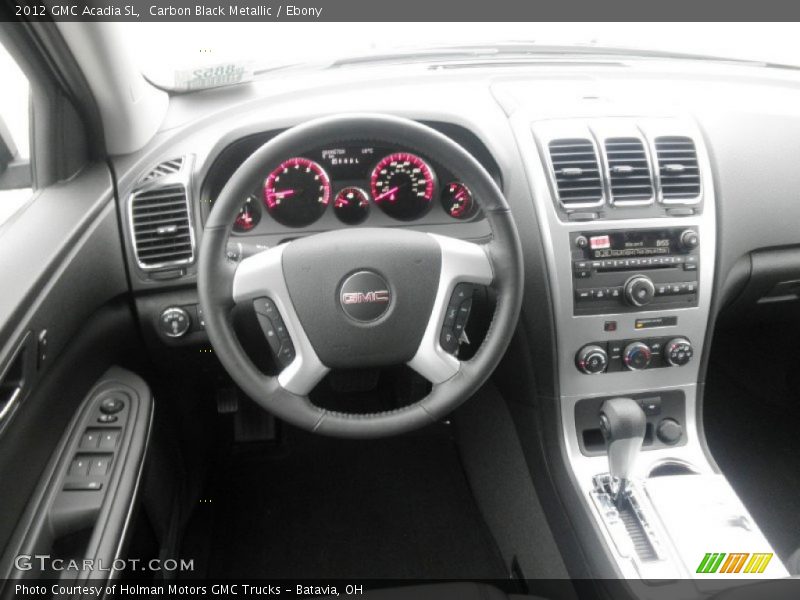 Carbon Black Metallic / Ebony 2012 GMC Acadia SL