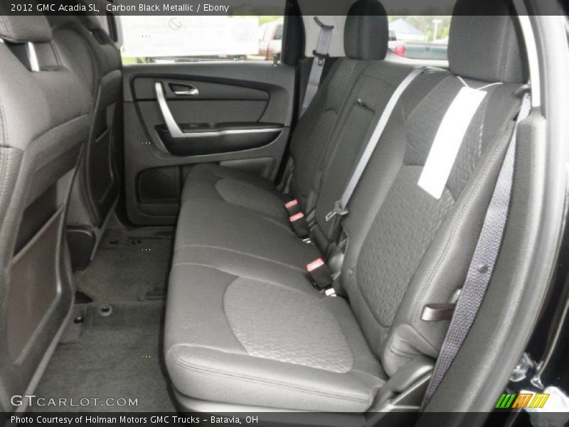 Carbon Black Metallic / Ebony 2012 GMC Acadia SL
