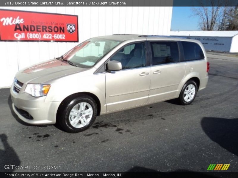 Sandstone / Black/Light Graystone 2013 Dodge Grand Caravan Crew