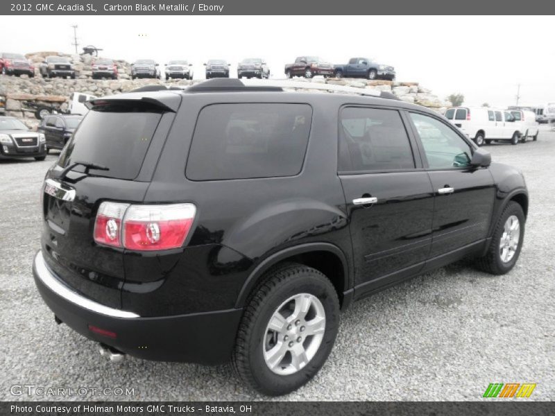 Carbon Black Metallic / Ebony 2012 GMC Acadia SL