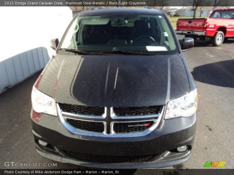 Maximum Steel Metallic / Black/Light Graystone 2013 Dodge Grand Caravan Crew