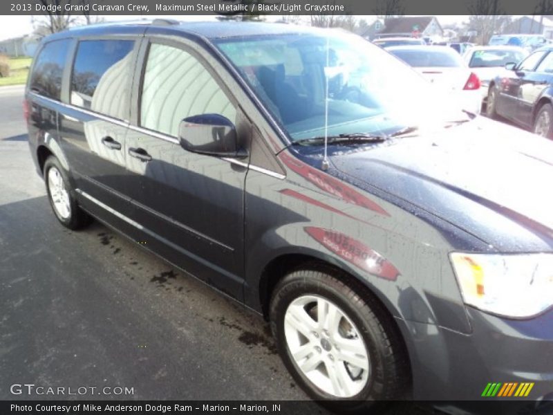 Maximum Steel Metallic / Black/Light Graystone 2013 Dodge Grand Caravan Crew