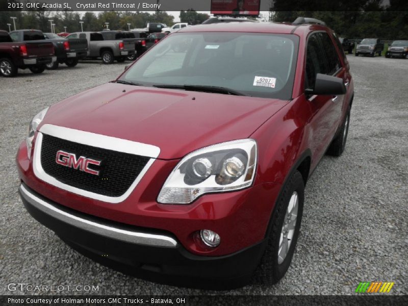 Crystal Red Tintcoat / Ebony 2012 GMC Acadia SL