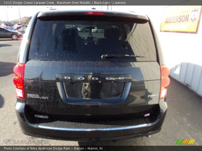 Maximum Steel Metallic / Black/Light Graystone 2013 Dodge Grand Caravan Crew