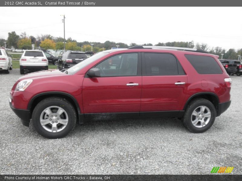 Crystal Red Tintcoat / Ebony 2012 GMC Acadia SL