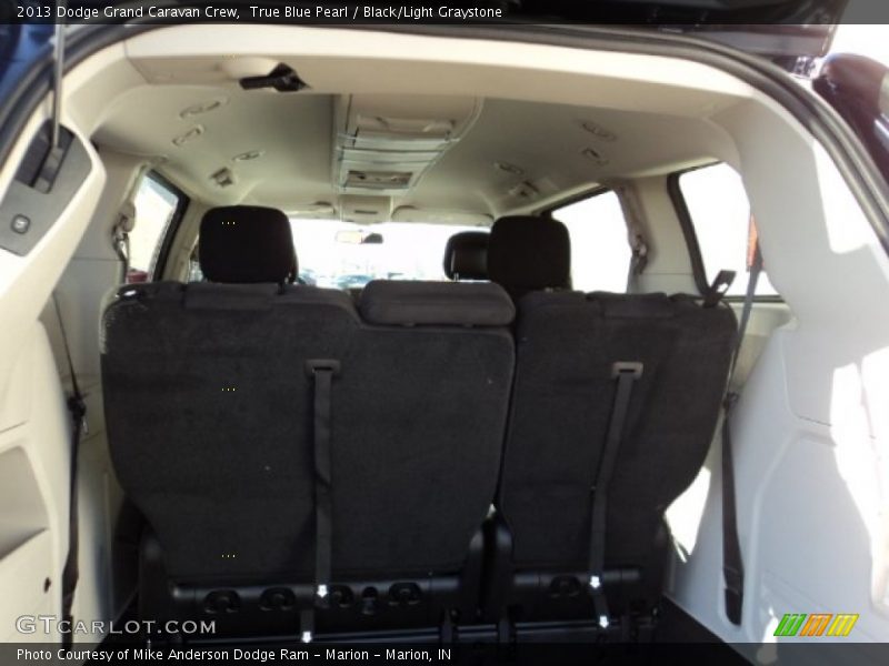 True Blue Pearl / Black/Light Graystone 2013 Dodge Grand Caravan Crew