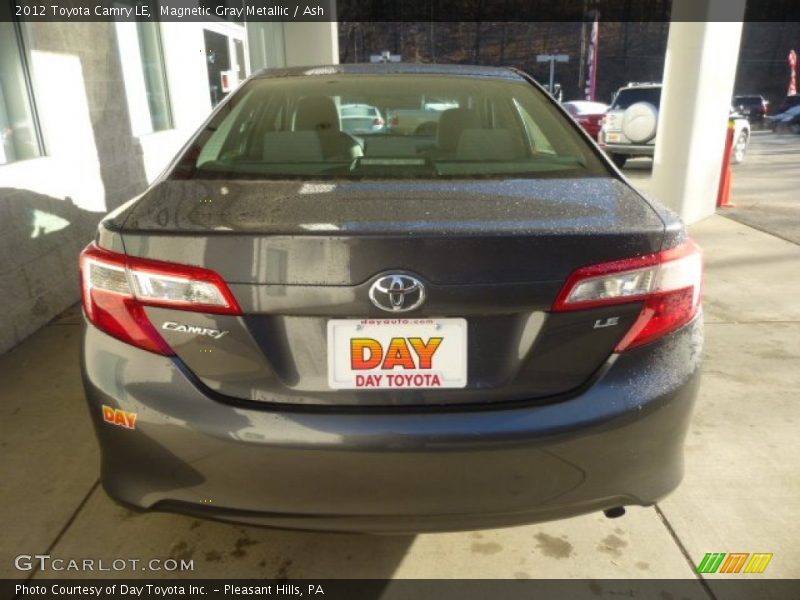 Magnetic Gray Metallic / Ash 2012 Toyota Camry LE