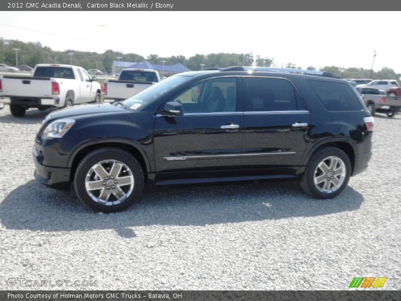 Carbon Black Metallic / Ebony 2012 GMC Acadia Denali
