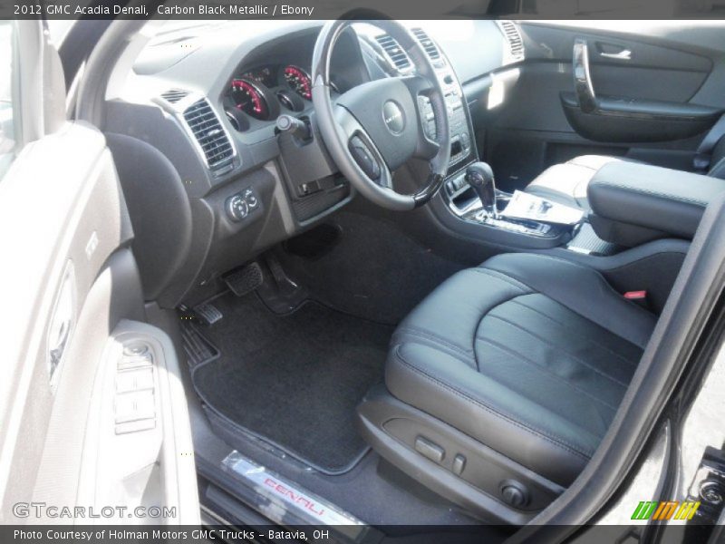 Carbon Black Metallic / Ebony 2012 GMC Acadia Denali