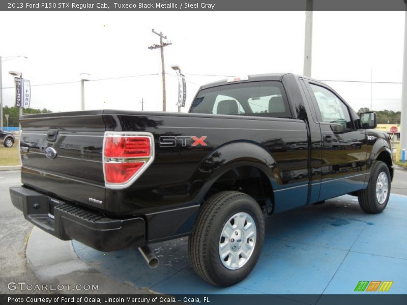 Tuxedo Black Metallic / Steel Gray 2013 Ford F150 STX Regular Cab