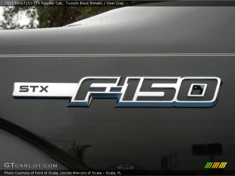 Tuxedo Black Metallic / Steel Gray 2013 Ford F150 STX Regular Cab