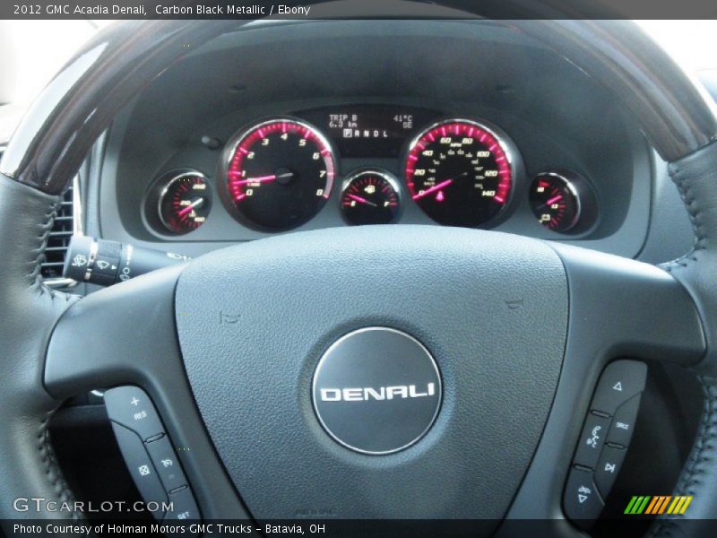 Carbon Black Metallic / Ebony 2012 GMC Acadia Denali