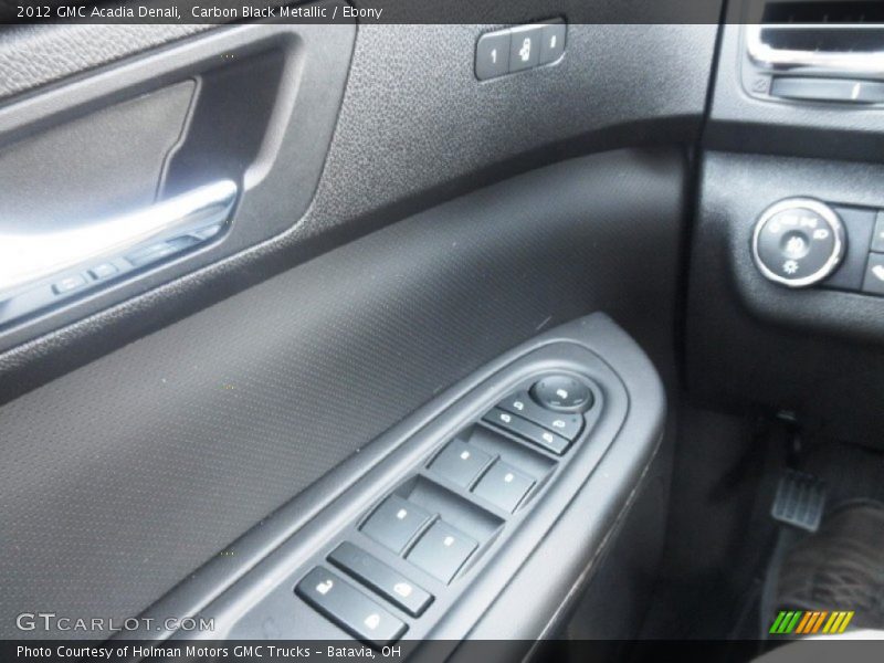 Carbon Black Metallic / Ebony 2012 GMC Acadia Denali