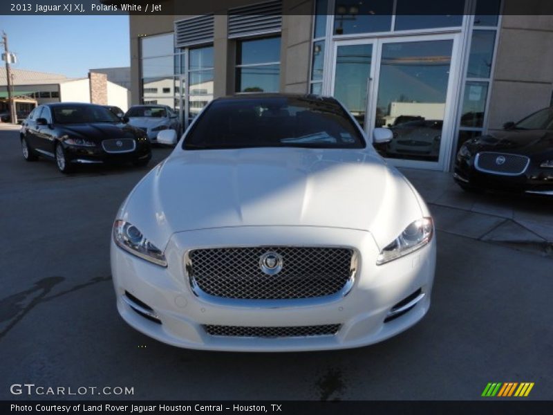 Polaris White / Jet 2013 Jaguar XJ XJ