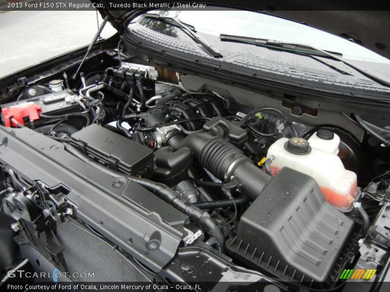 Tuxedo Black Metallic / Steel Gray 2013 Ford F150 STX Regular Cab