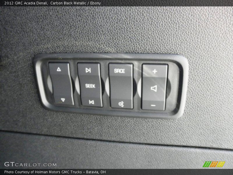 Carbon Black Metallic / Ebony 2012 GMC Acadia Denali