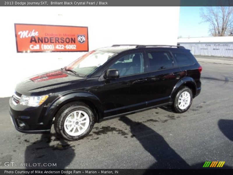 Brilliant Black Crystal Pearl / Black 2013 Dodge Journey SXT