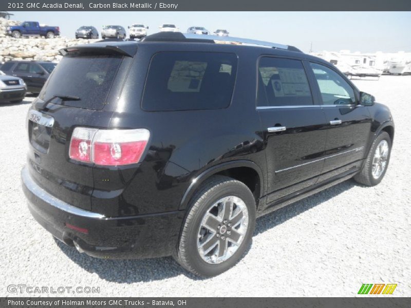 Carbon Black Metallic / Ebony 2012 GMC Acadia Denali