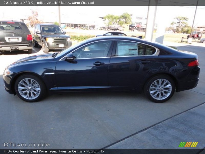 Indigo Metallic / Barley/Warm Charcoal 2013 Jaguar XF 3.0