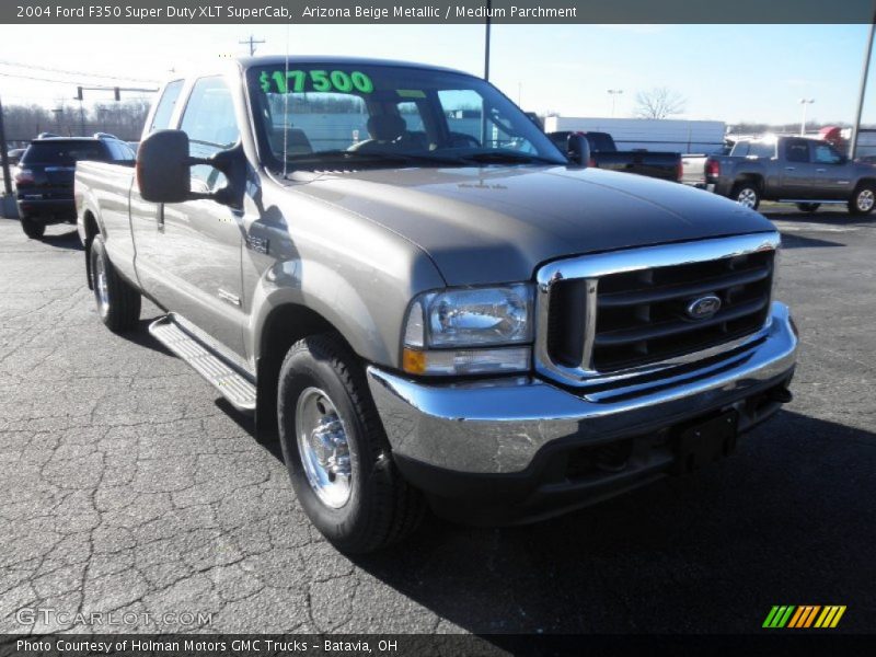 Arizona Beige Metallic / Medium Parchment 2004 Ford F350 Super Duty XLT SuperCab
