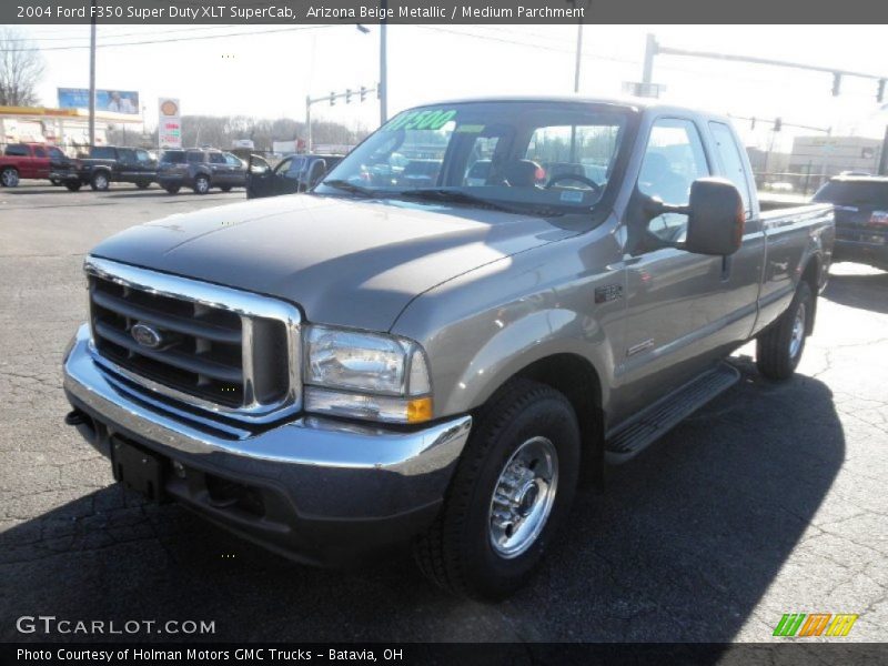 Arizona Beige Metallic / Medium Parchment 2004 Ford F350 Super Duty XLT SuperCab