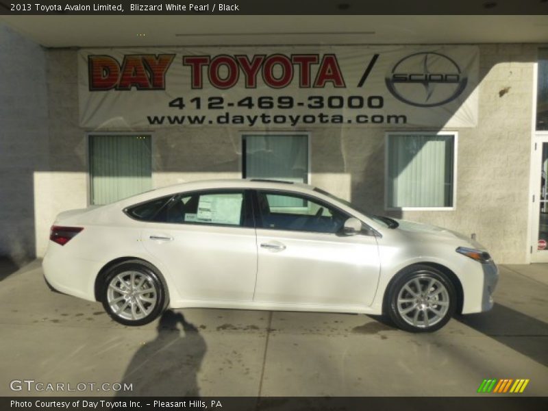 Blizzard White Pearl / Black 2013 Toyota Avalon Limited
