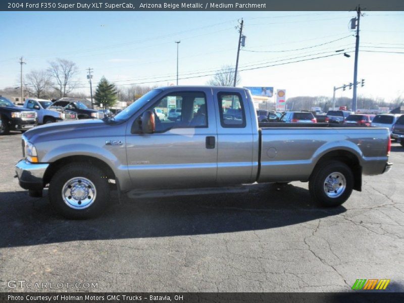 Arizona Beige Metallic / Medium Parchment 2004 Ford F350 Super Duty XLT SuperCab