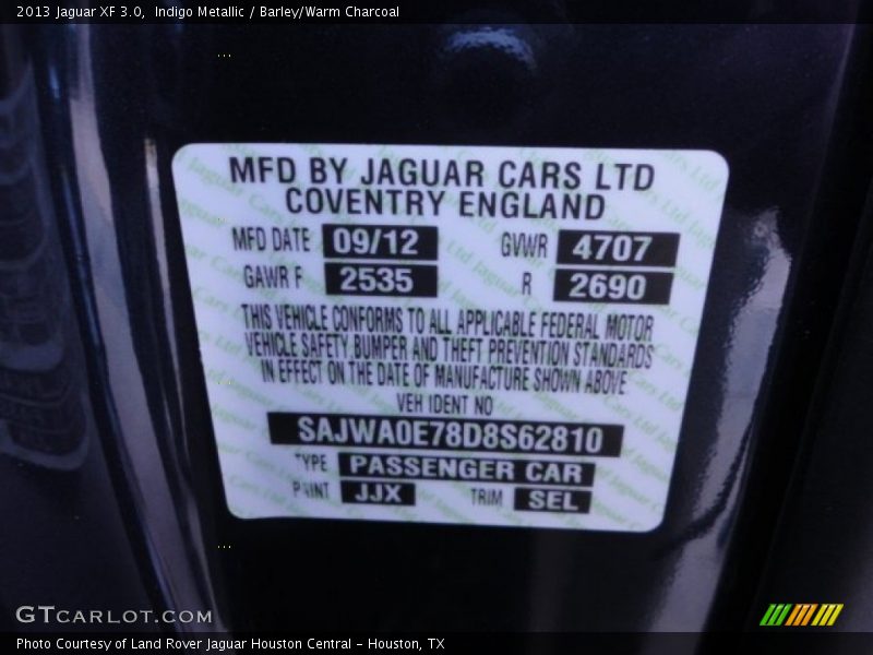 JJX - 2013 Jaguar XF 3.0