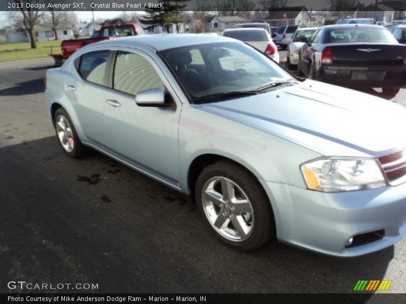 Crystal Blue Pearl / Black 2013 Dodge Avenger SXT