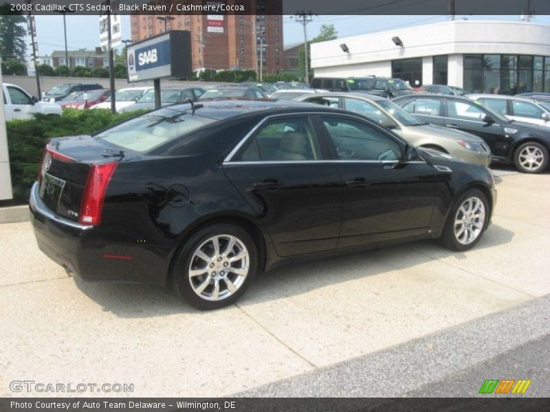 Black Raven / Cashmere/Cocoa 2008 Cadillac CTS Sedan