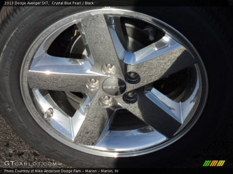 Crystal Blue Pearl / Black 2013 Dodge Avenger SXT