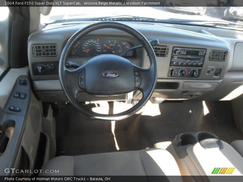 Arizona Beige Metallic / Medium Parchment 2004 Ford F350 Super Duty XLT SuperCab