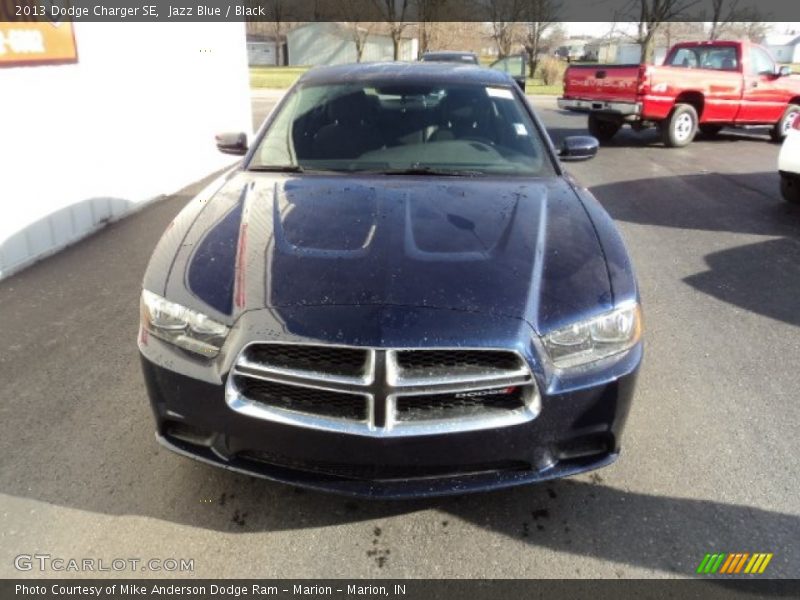 Jazz Blue / Black 2013 Dodge Charger SE