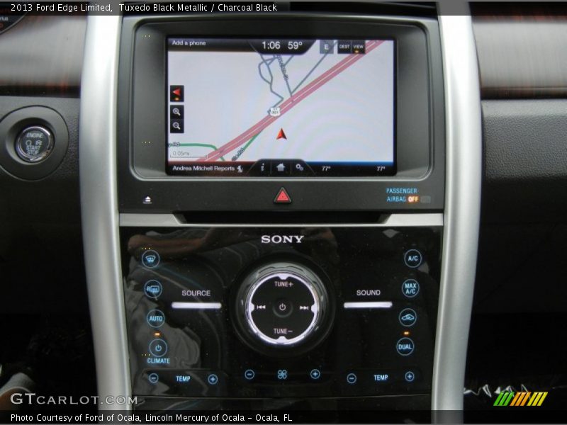 Tuxedo Black Metallic / Charcoal Black 2013 Ford Edge Limited