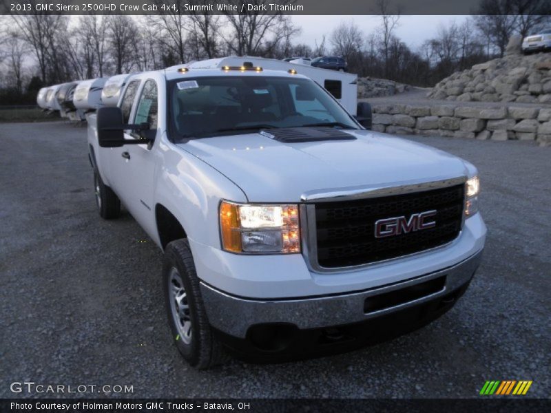 Summit White / Dark Titanium 2013 GMC Sierra 2500HD Crew Cab 4x4