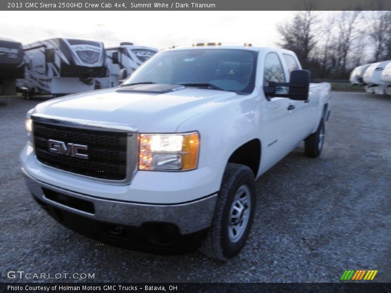 Summit White / Dark Titanium 2013 GMC Sierra 2500HD Crew Cab 4x4